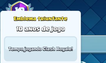 Conta Clash Royale com 10 anos de jogo, muito gemada