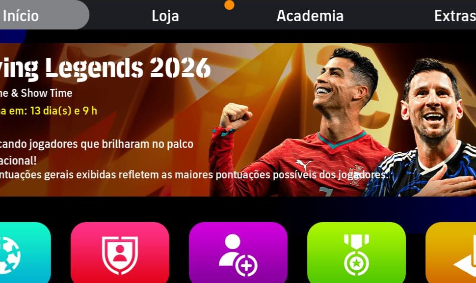 CONTA EFOOTBALL / FORÇA 3130 / TOTTI 105+SCHOLES 103+NEYMAR 101+TEC. CRUYFF!