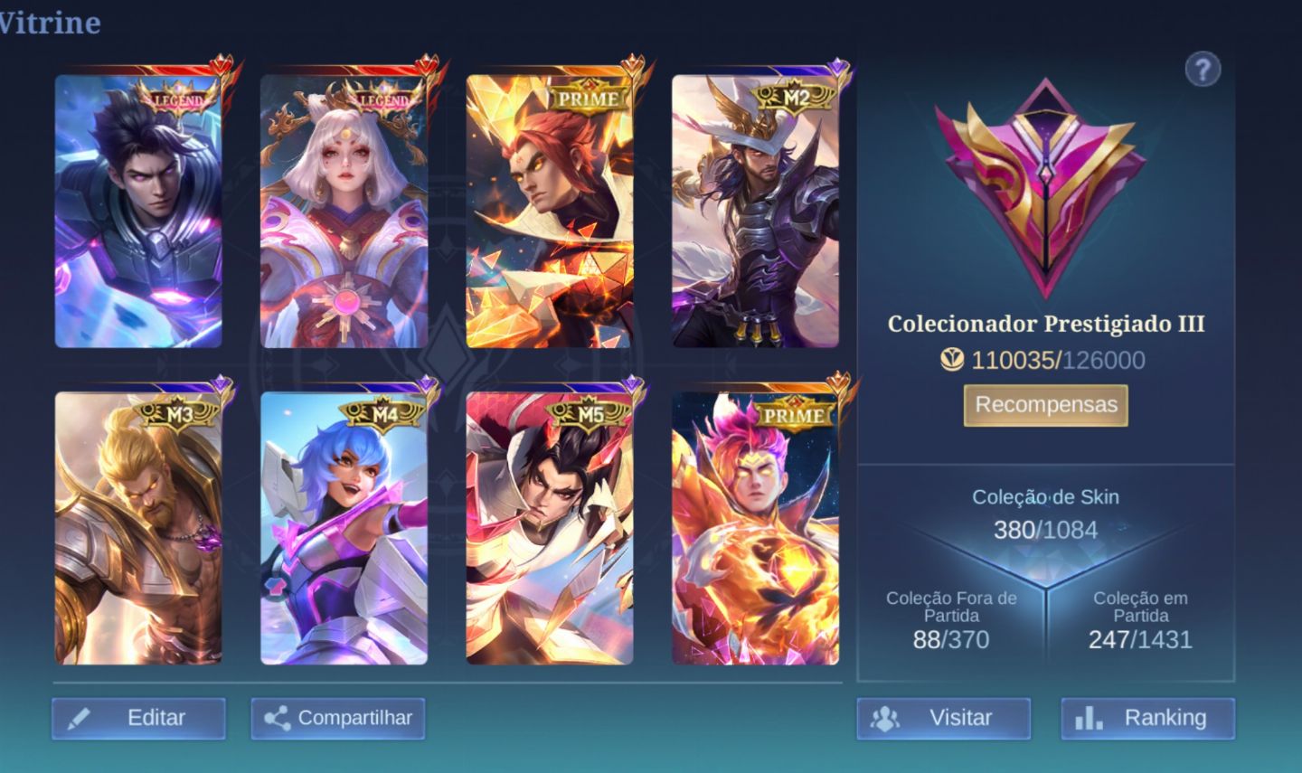 CONTA MOBILE LEGENDS GEMADA