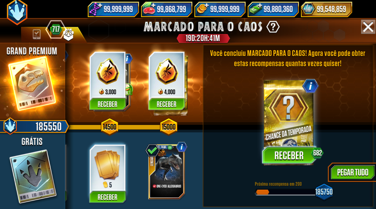 JURASSIC WORLD - THE GAME | CONTAS COM RECURSOS MAX | TOP VENDAS