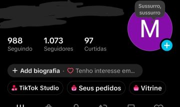 CONTA TIKTOK 1.073 SEGUIDORES APROVADA NO SHOP