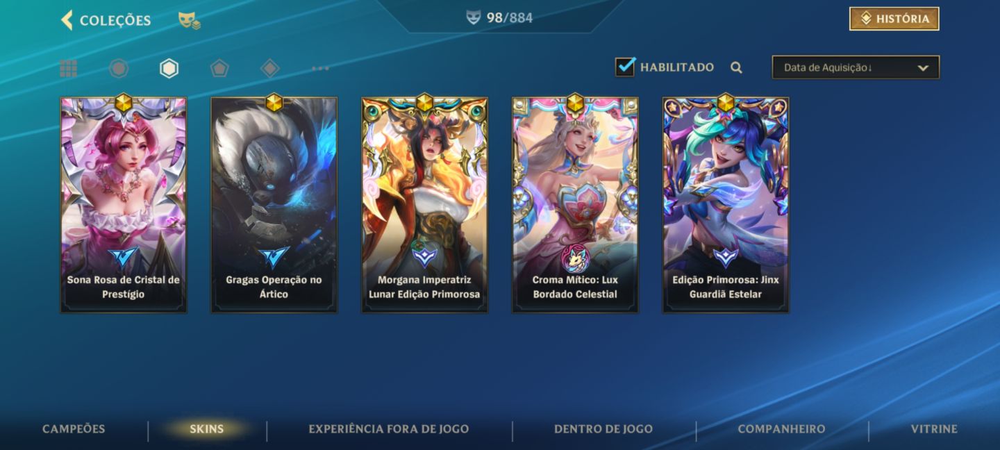 Conta Wild Rift | 98 skins