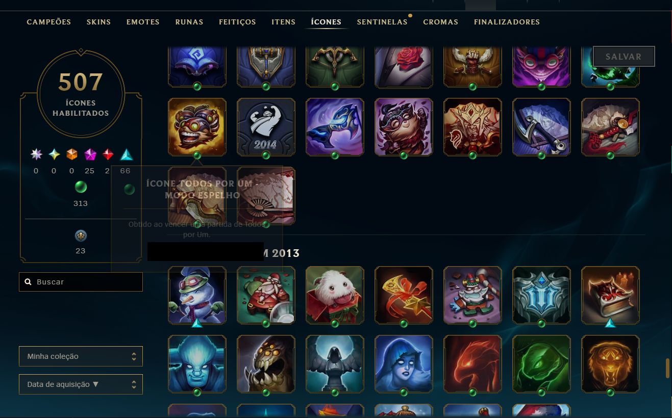 CONTA LOL RARISSIMA UNICO DONO