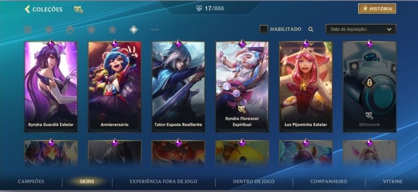 Wild rift iniciante main evelynn/syndra faltando apenas 2 skins da evelynn