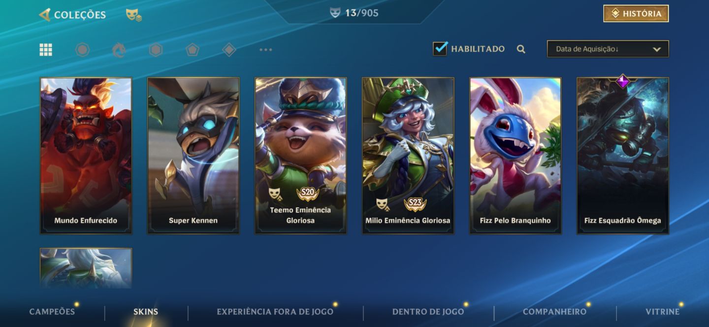 Conta grão mestre 32 wild rift
