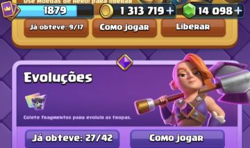Conta Clash Royale lvl máx, cartas maximizadas, 14.000 gemas e 1.000.000 de ouro