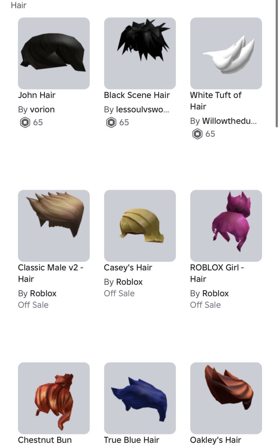 Conta ROBLOX Com White dog ears + Question mark + 219 ROBUX + 6 Toycodes