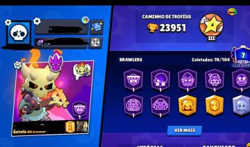 CONTA BRAWL STARS 25K+197 GEMS