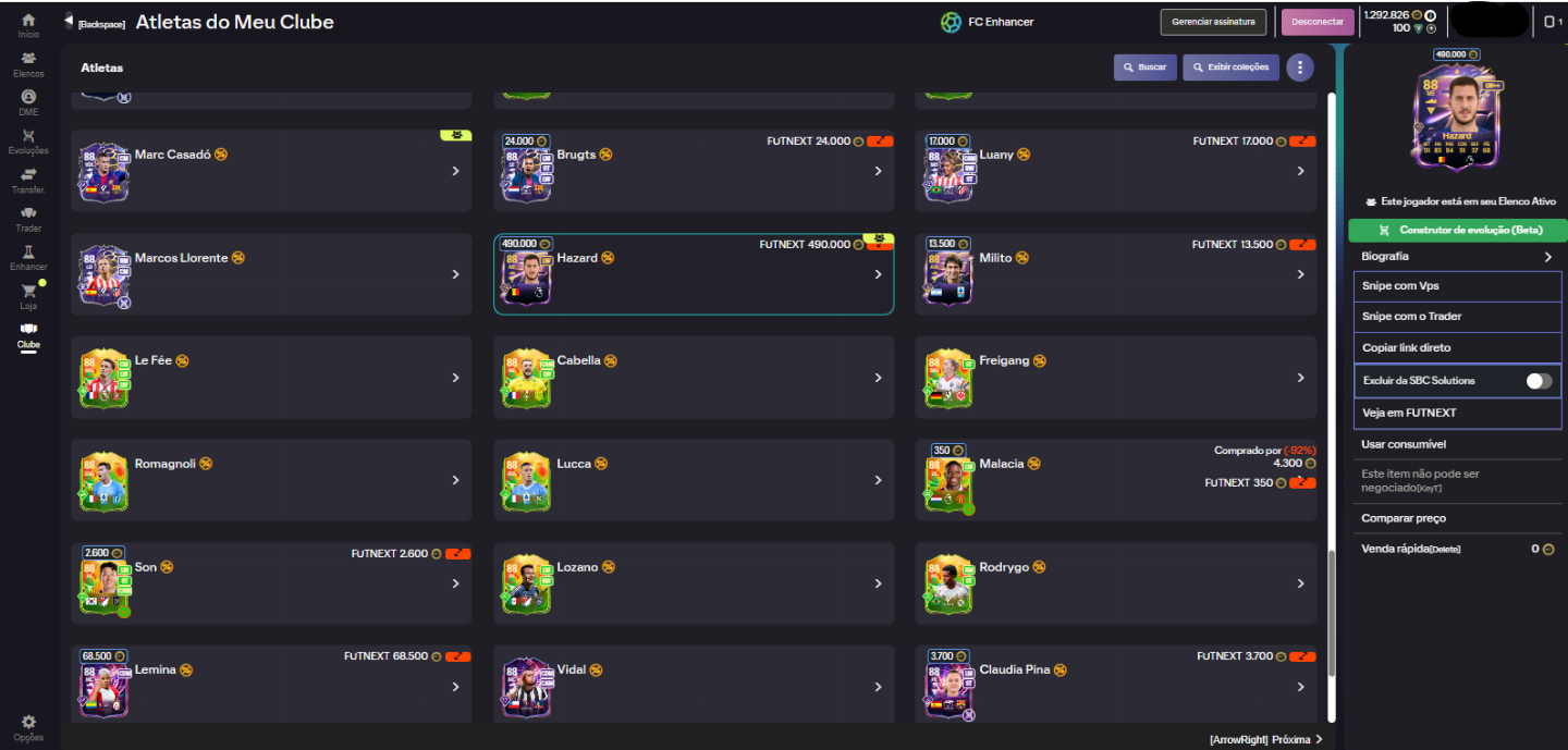 Conta FC 26 PC , 1,2KK EM CAIXA + TIME TOP