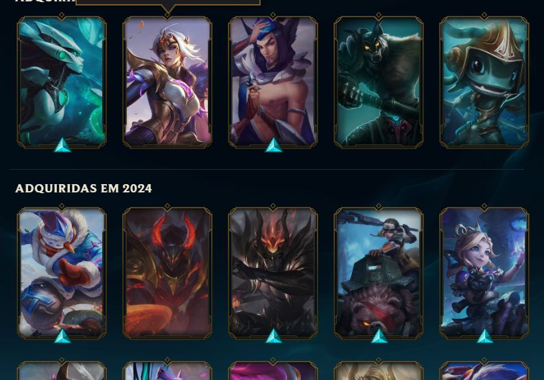 Conta League of Legends | All Champs | 262 Skins | MMR Alto | Prestígios 2022