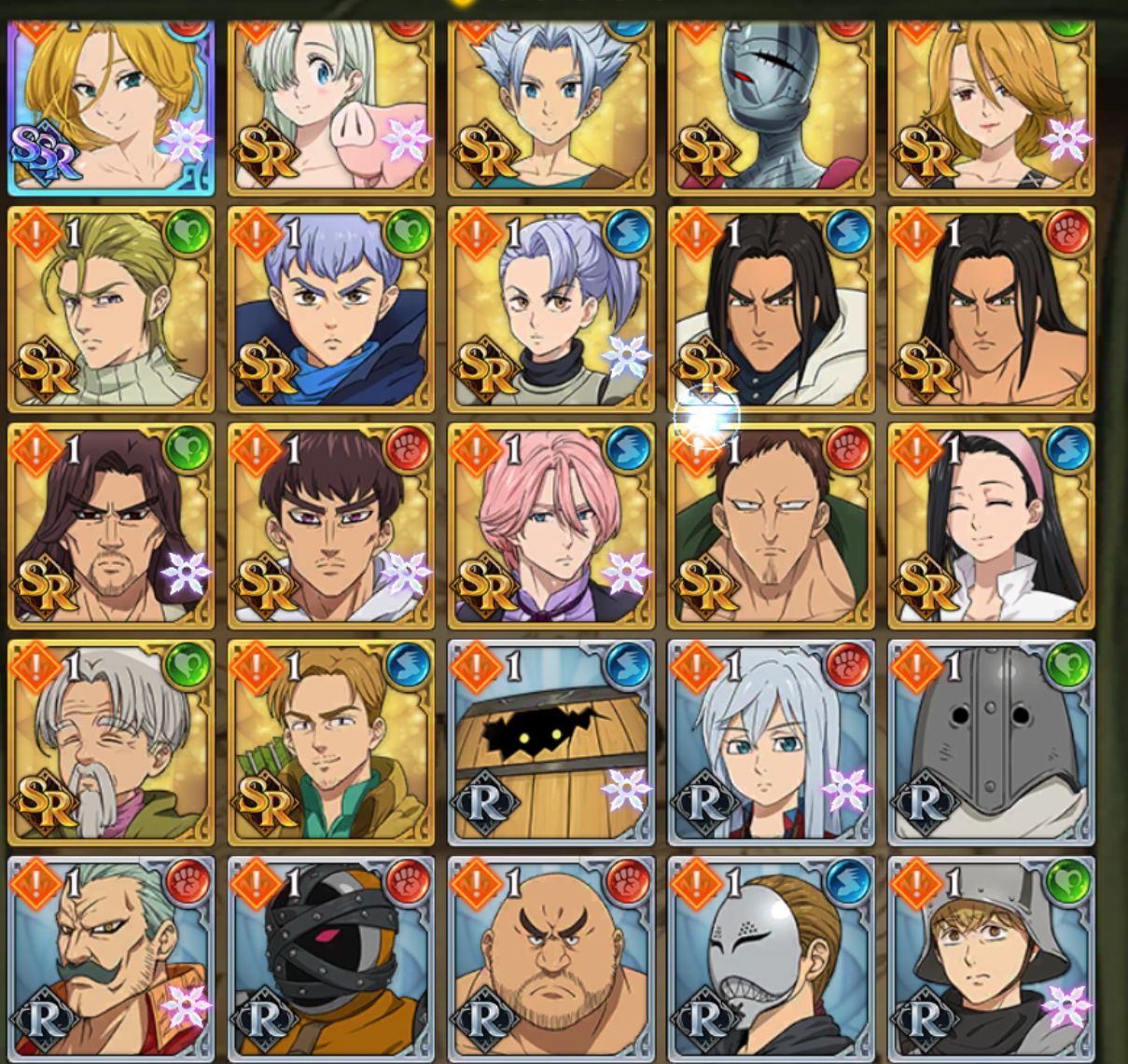 Conta 7DS GC | 130 Personagens | Lv. 71 | Overlord + Gachiakuta | +4 Anos