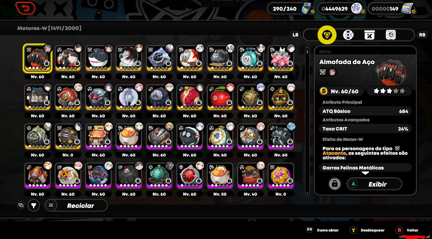 CONTA ENDGAME, TODAS CAÇADORAS DO VAZIO, 26 RANK S E 19 MOTORES RANK S