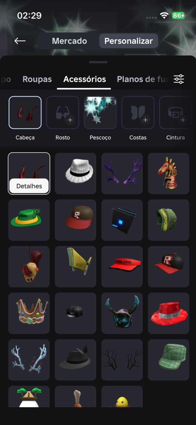 CONTA DE ROBLOX COM HEADLESS E KORBLOX