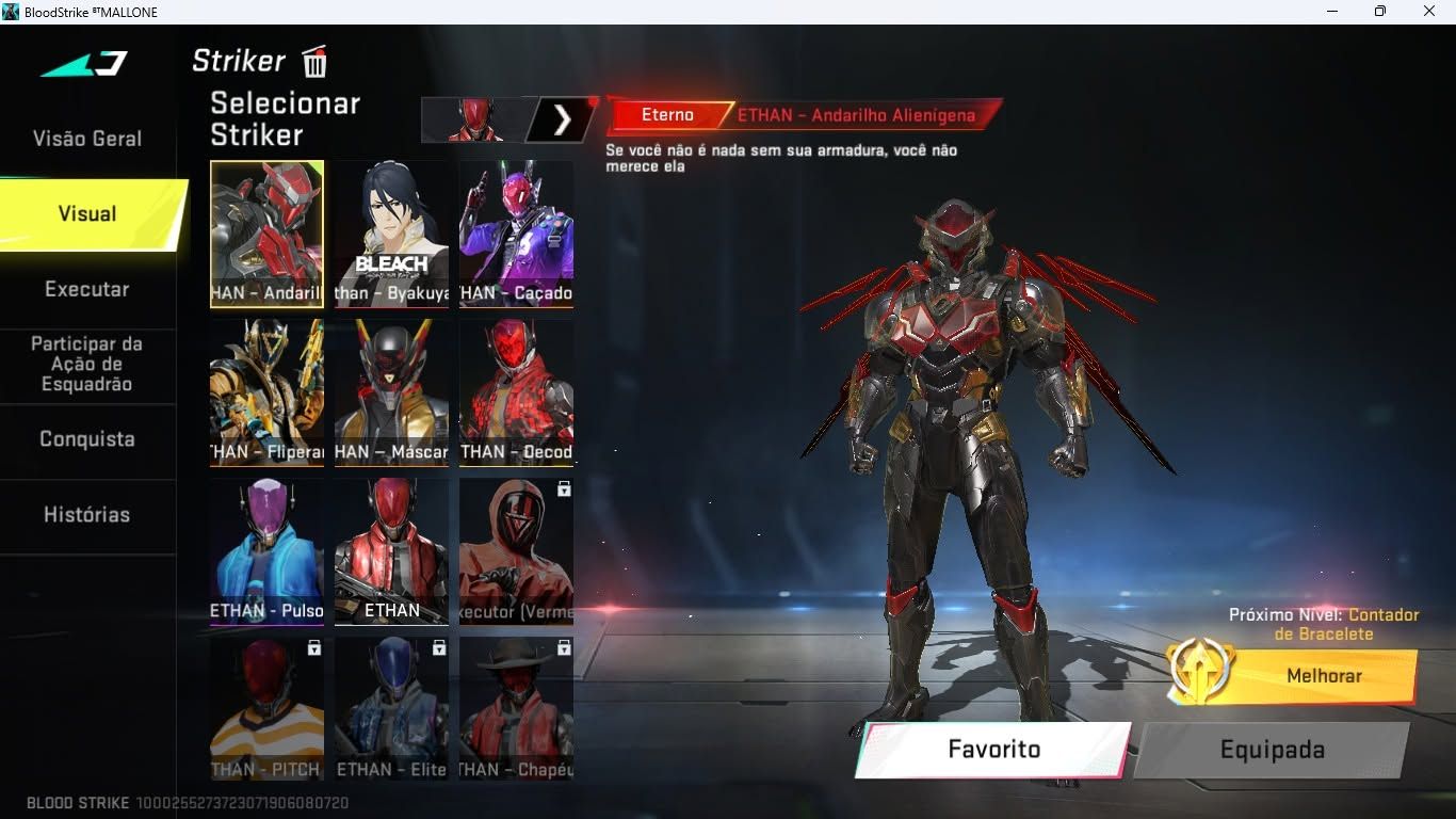 Conta BloodStrike | Skin NOVA - Rainha Escarlate +20 Skins Extras