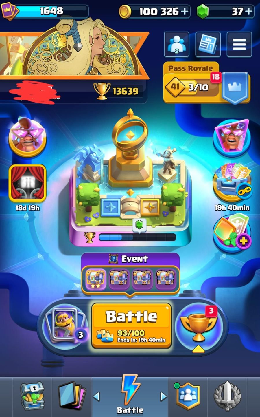Conta Brawl stars, Clash royale, Clash of clans
