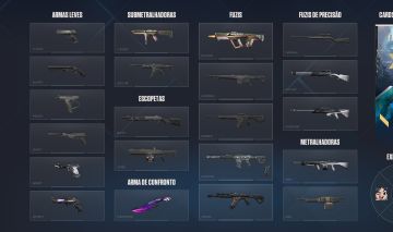 Conta valorant com skins e 2075 vp points