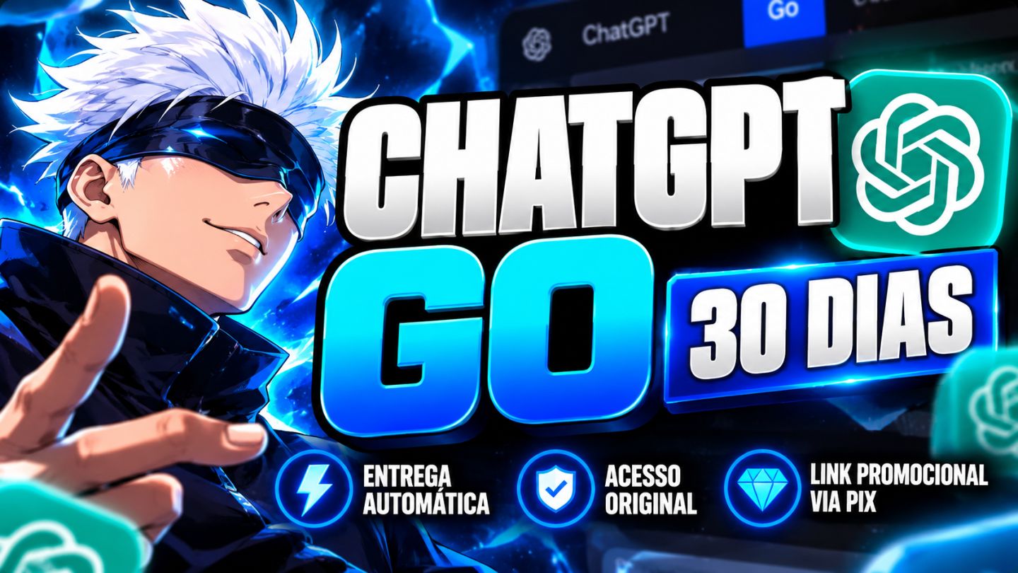 MENOR PREÇO - CHAT GPT PLUS/GO 30 DIAS - ATIVE NA SUA CONTA DO CHATGPT
