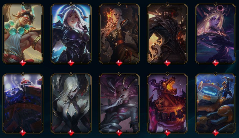 CONTA LOL 784 SKINS