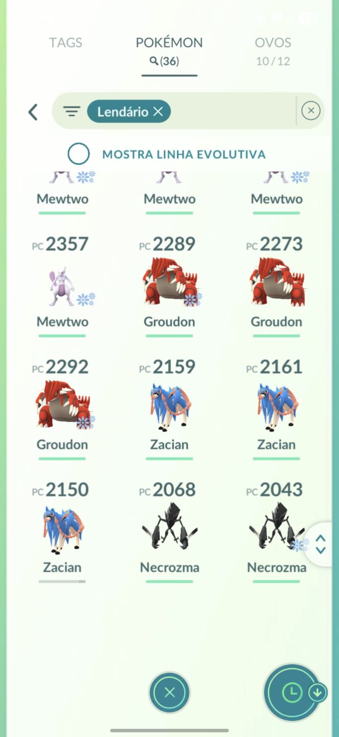 1 lendário shiny sombroso + 1 00% - Conta avançada- Pokemon go