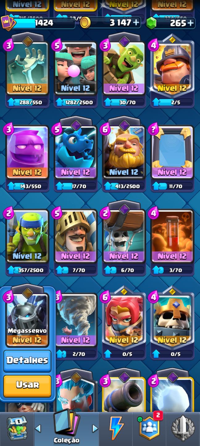 CONTA DE CLASH ROYALE
