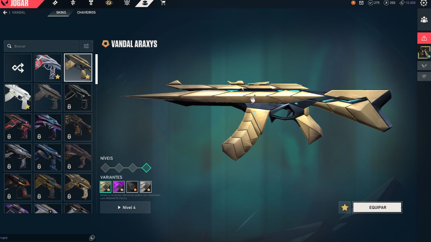 Conta diamante1 com skins de vandal,phantom,operator,faca,sherif