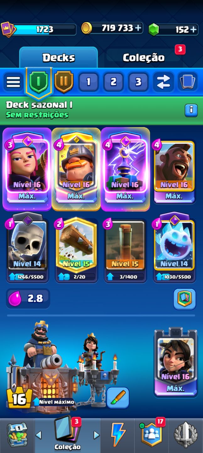 CONTA CLASH ROYALE PORTA PRO COMPETITIVO!!