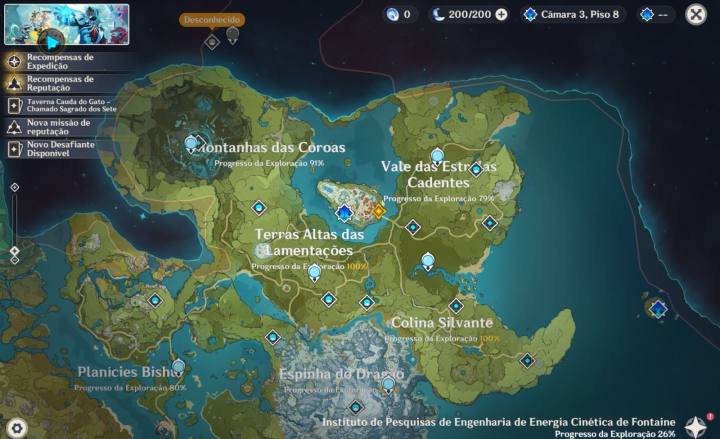 Conta Genshin AR 57 | Arlecchino e Furina | História/Mapa com Muito Farm
