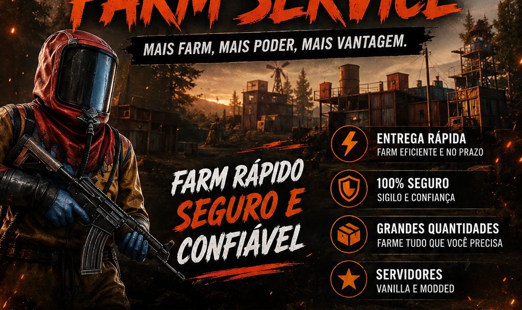 Farm de sulfur e metal (RUST) "PROMOÇÃO PARA OS 5 PRIMEIROS"
