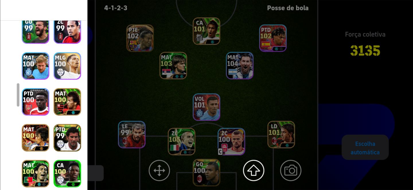 CONTA eFootball | ELENCO FORTE + JOGADORES RAROS | PRONTA PARA JOGAR | 3135