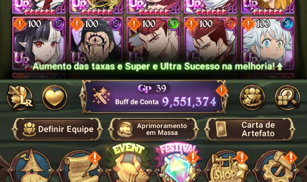 7DS GRAND CROSS, CONTA MAIS DE 9M BOX, EMD GAME