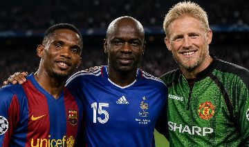 ETOO, SCHMEICHEL E THURAM, YAMAL, MESSI CONTA SEMIFULL