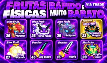 BLOX FRUITS - FRUTAS FÍSICAS / PERMANENTES / DRAGON / GAMEPASS / MAGNET E MAIS!