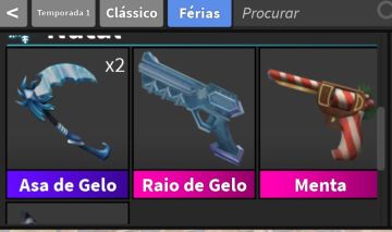 Facas e armas MM2 desapego