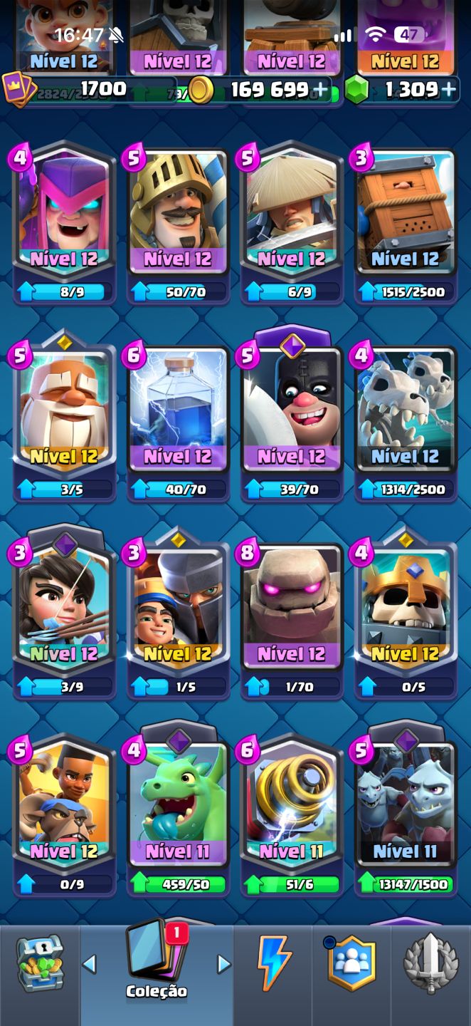 Conta Clash Royale 13.700 troféus