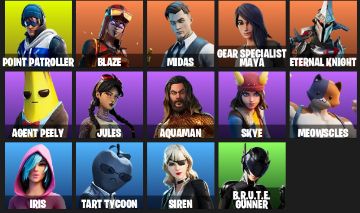 CONTA FORTNITE FA 24 SKINS | IRIS | TART TYCOON | DEADPOOL