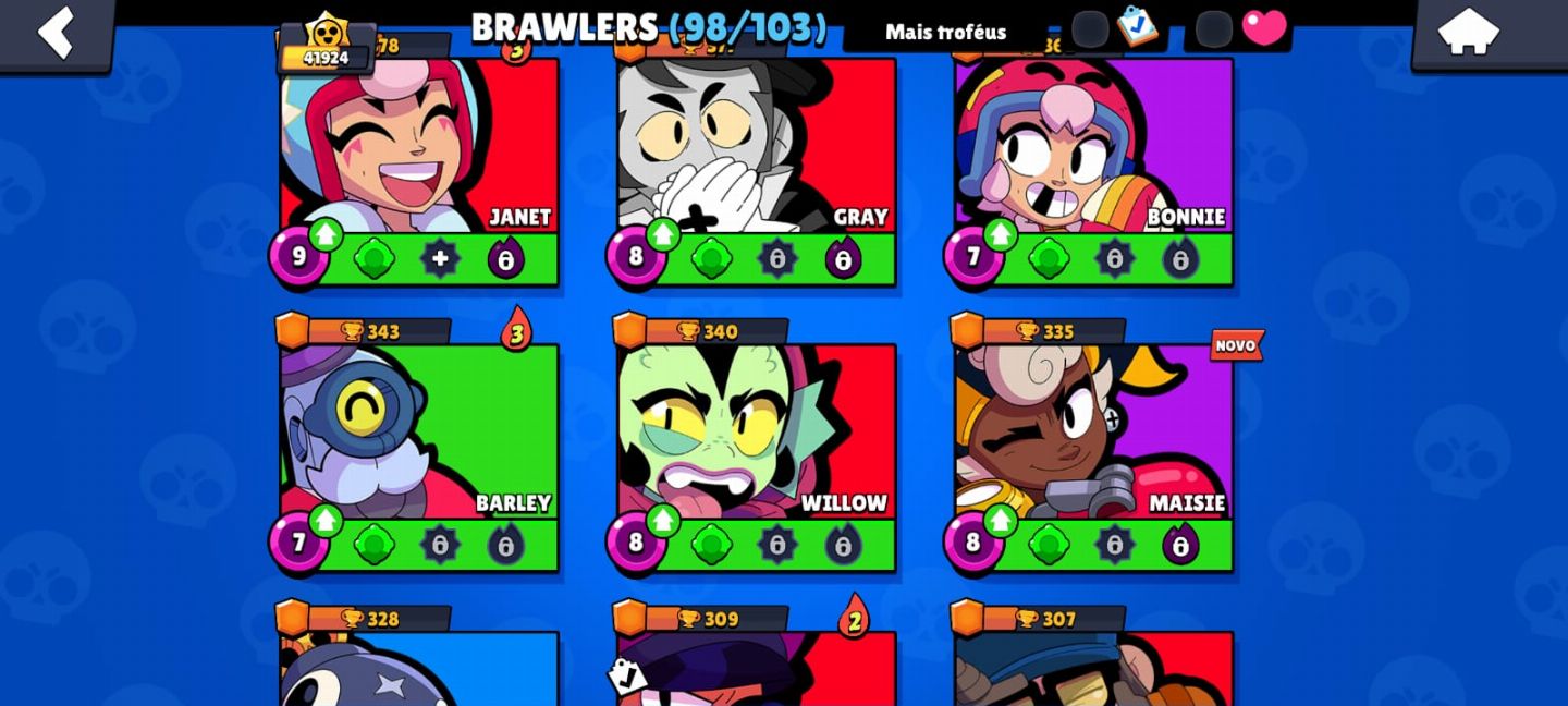 Conta Brawl Stars à venda completa e de alto nível!