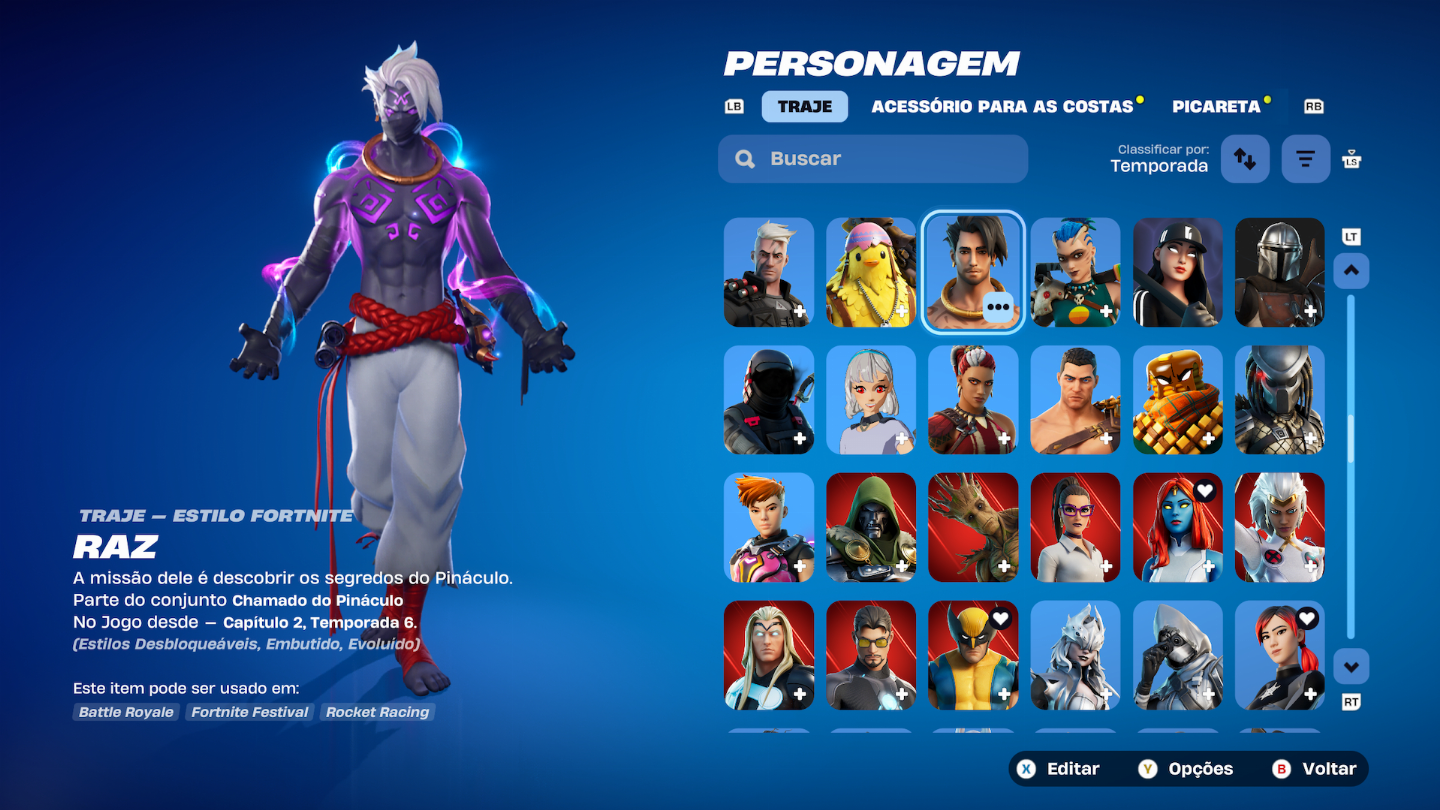 Conta Fortnite COM+ 1.000 ITENS S3 +IKONIK +GLOW +1.400 vbuks
