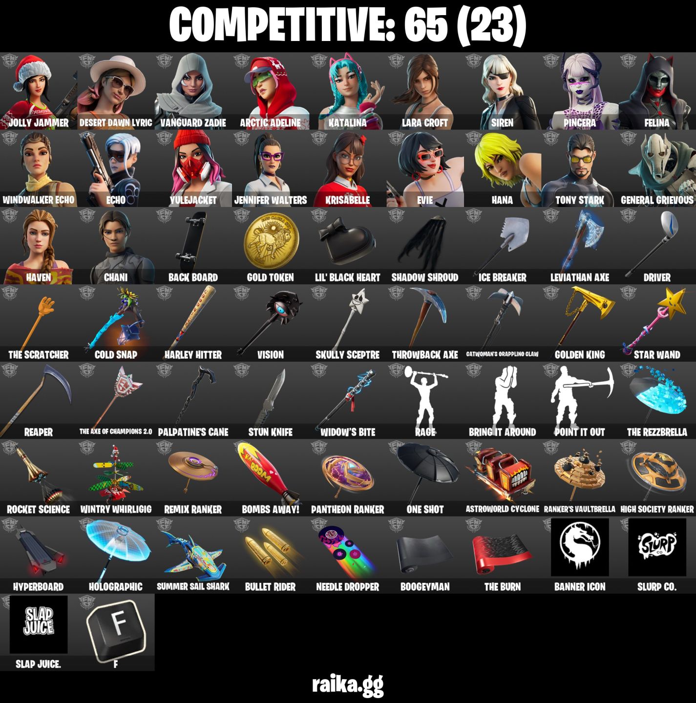 239 skins Gold Midas Leviathan Axe Lara croft e muitas skins 450 vb