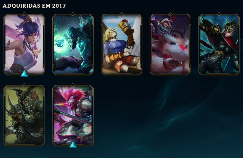 CONTA DE 2014 | DIAMANTE IV | 60% WR | 152 SKINS | TODOS CAMPEÕES