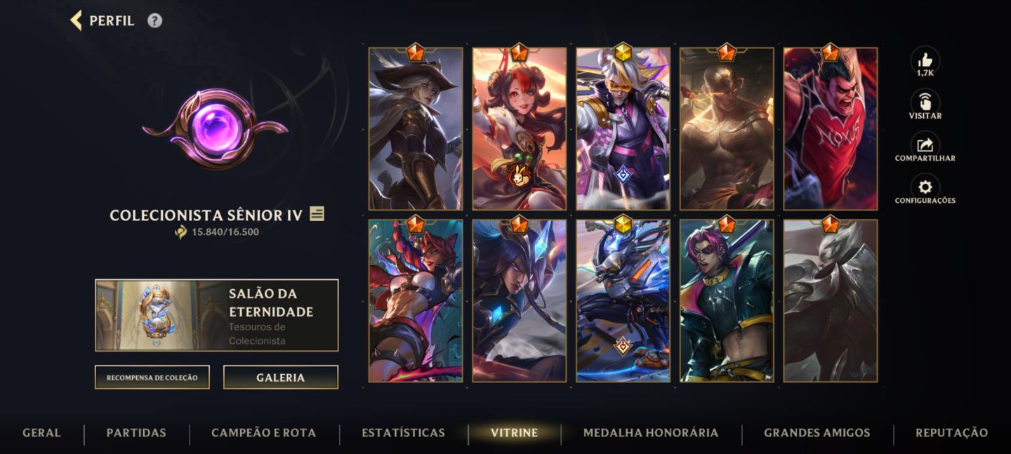 CONTA LOL | COLEÇÃO RARA | SKINS MÍTICAS | YONE | DARIUS | KAYN | SAMIRA