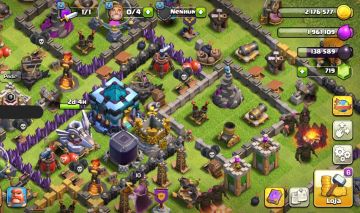 Conta de clash of clan CV13/Nível 49/719 gemas