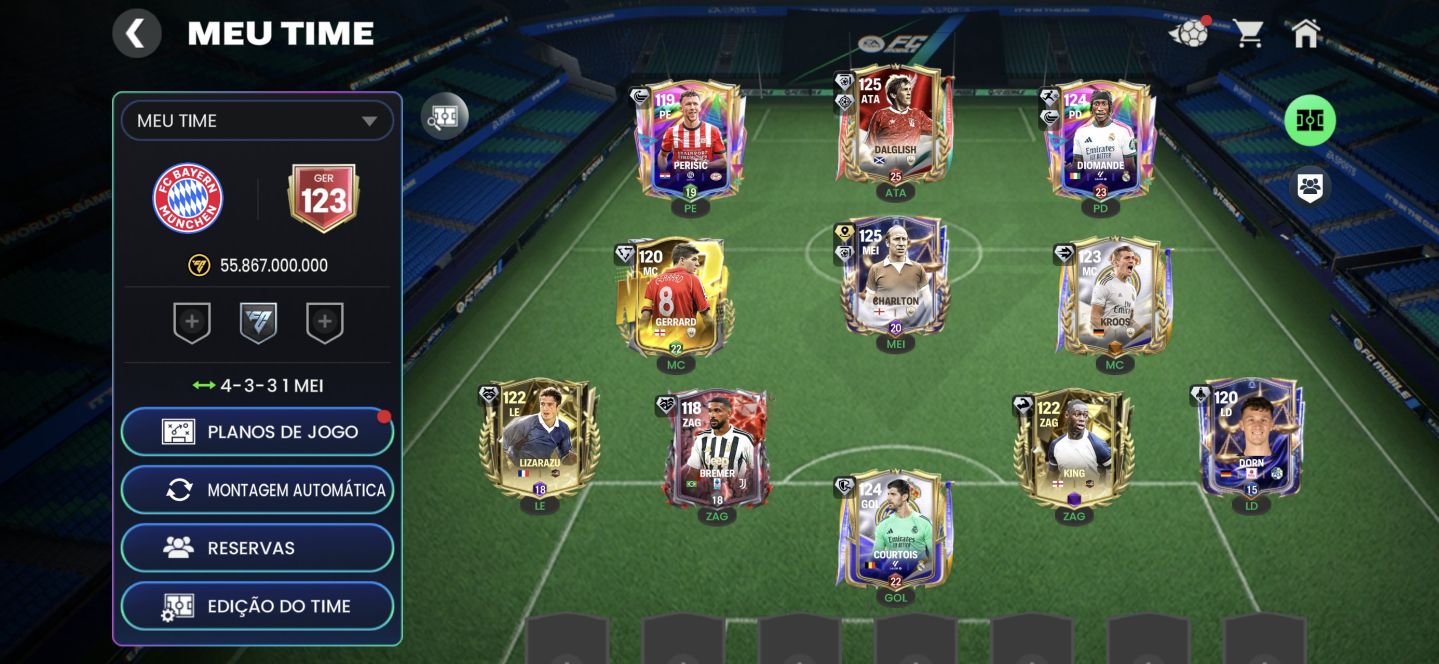 Conta de FC mobile completa