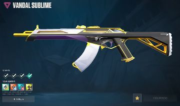 CONTA VALORANT COM VANDAL SUBLIME