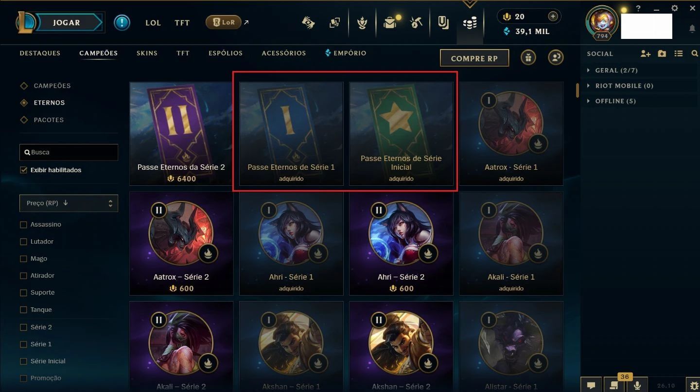 Acc de Lol - Lvl 794 - Conta de 2011! Muitas Coisas Antigas!