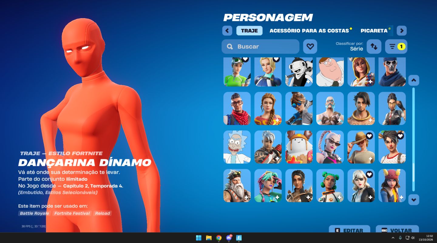 Conta de fortnite OG (+30 Skins compradas, e pacotes exclusivos)