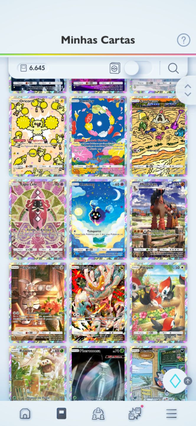 CONTA RARA POKÉMON TCG POCKET