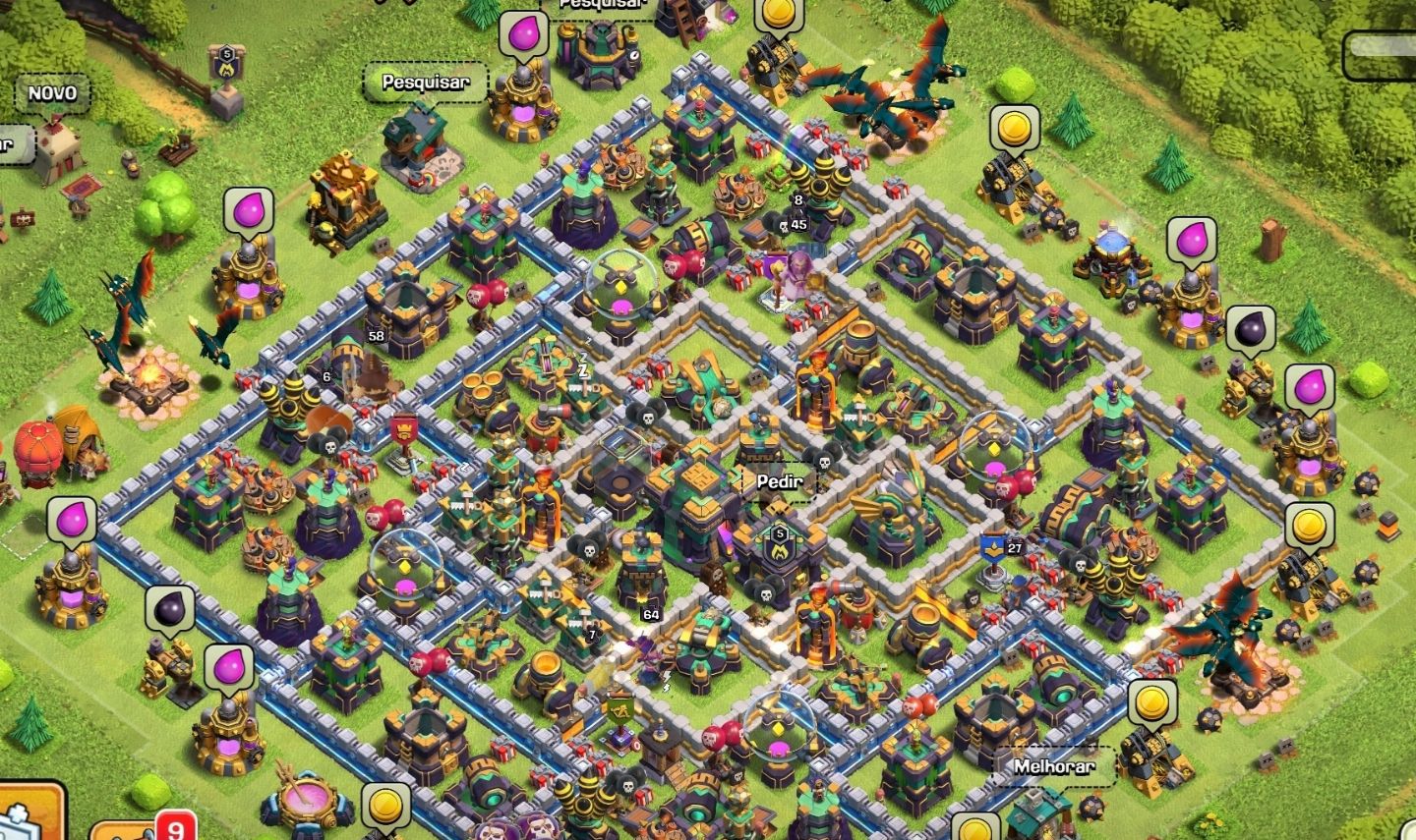 Conta Clash of clans CV 14 praticamente Full