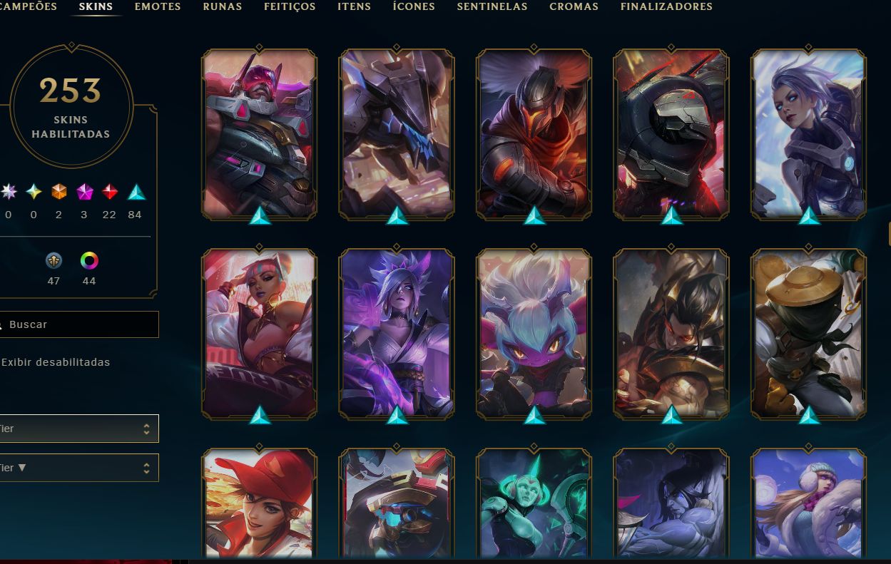 CONTA LOL | 253 SKINS | FULL ACESSO | ÚNICO DONO