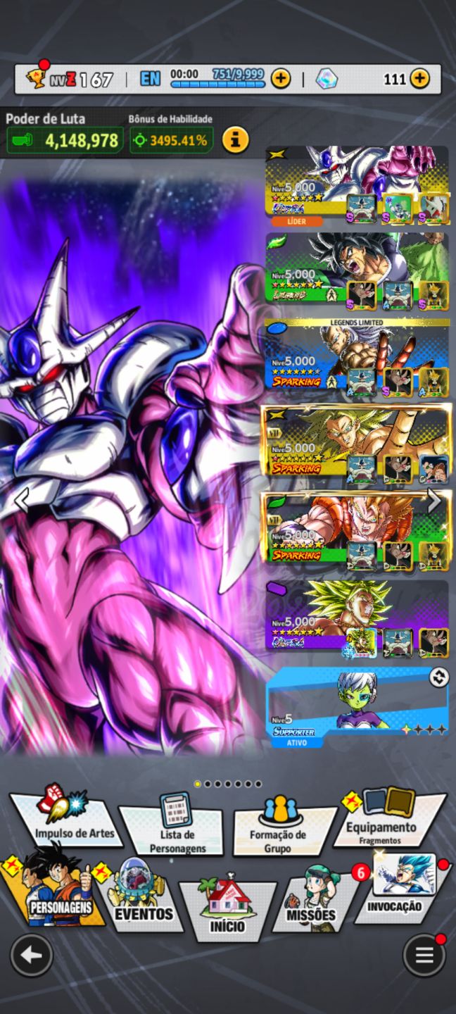 Conta DRAGON BALL LEGENDS top