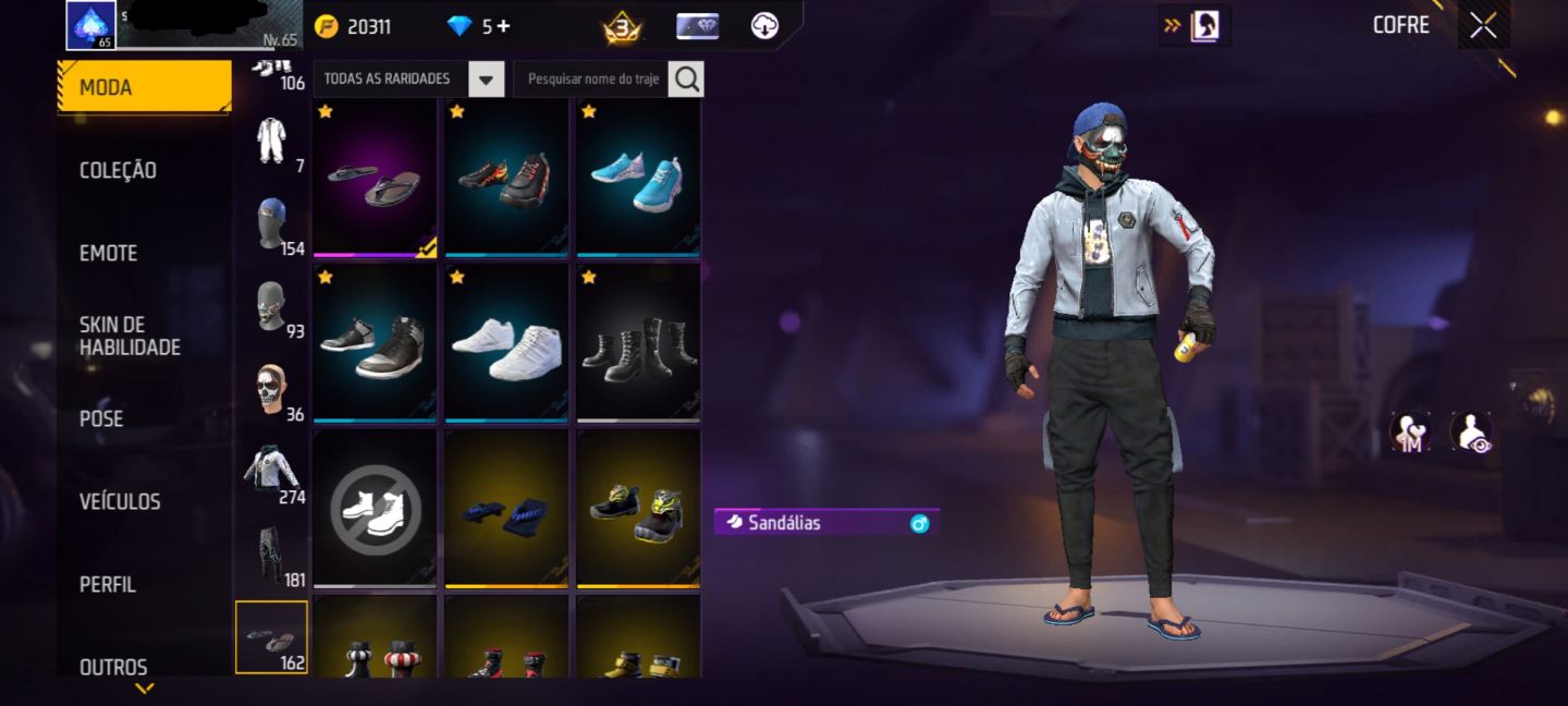 CONTA DE FREE FIRE MUITO TOP